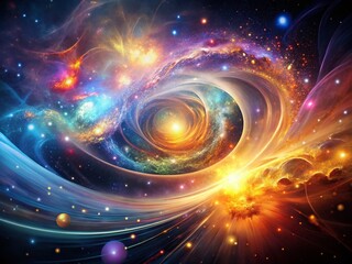 Abstract Science Art Backdrop: Long Exposure Light Painting Photography