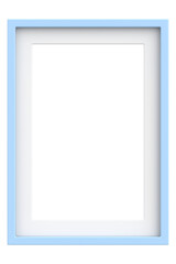 Picture frame. Portrait frame. 3D illustration.