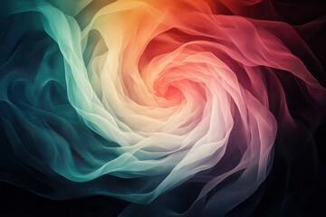 Obraz premium Vibrant swirls of color create an abstract pattern resembling a galaxy in dark background