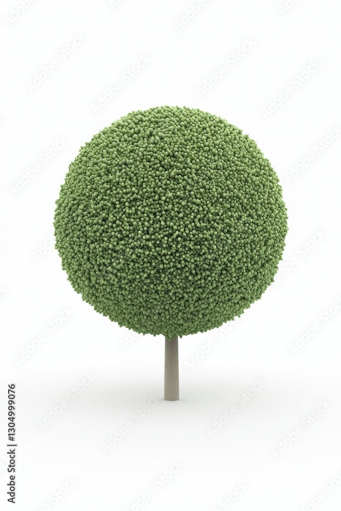 Poster tree object isolated on white background, perfect for design.