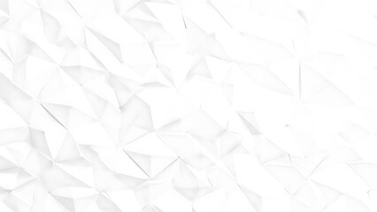 Abstract White Low-Poly Background Texture