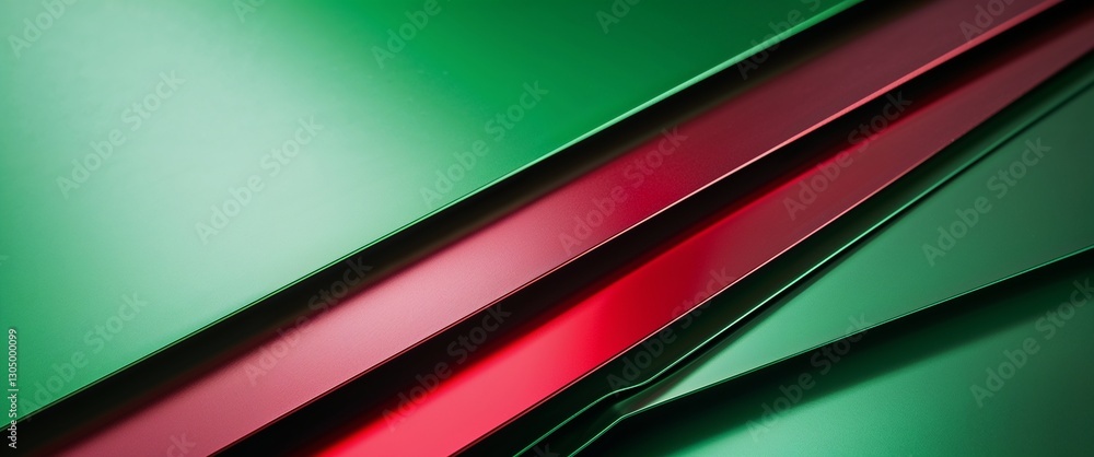 Poster green to red gradient shiny metal flat sheets plain polished surface texture background backdrop