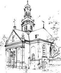 architecture, building, coloring page, sketch, drawing, city, vector, church, paris, street, illustration, town, old, art, europe, house, cathedral, london, castle, travel, urban, vintage, cityscape, 