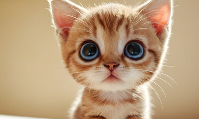 portrait of a anime cat. kitten