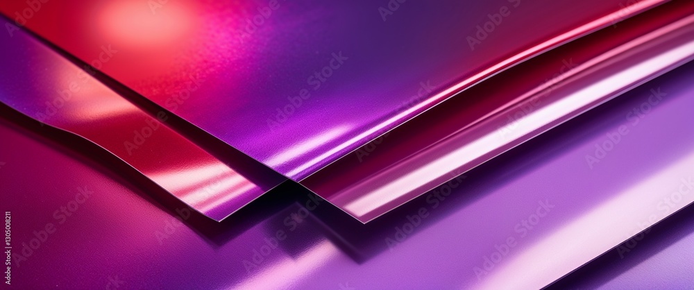 Poster red to purple gradient shiny metal flat sheets plain polished surface texture background backdrop