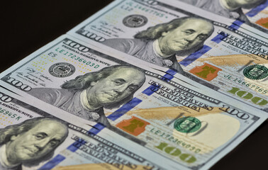 images of banknotes from various countries. photos of american dollars.