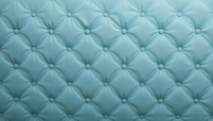 Obraz premium Teal Tufted Upholstery Texture Background - Textured Backgrounds