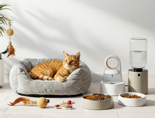 Luxury Cat Lounge – A Dreamy Space for Your Furry Friend,Fluffy Cat Retreat – The Ultimate Relaxation Zone,Chic Cat Paradise – Where Style Meets Comfort for Your Cat