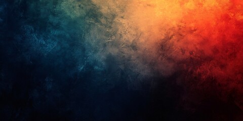 Obraz premium Abstract grunge background blending orange and blue colors