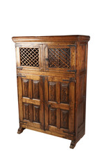 wooden chest of drawers  Period French Antique Food Cupboard 