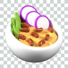 Fragrant, rich Mexican soup. Hot dish with vegetables. Recipe with beans, radish, greens