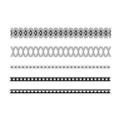 Border frame icon, divider horizontal line vector shape icon for decorative vintage doodle element for design in vector illustration