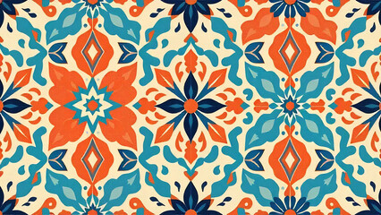 Fototapeta premium Moroccan Tile Pattern for Vibrant Interiors