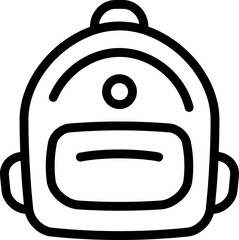 School Bag Outline Icon – Back to School
