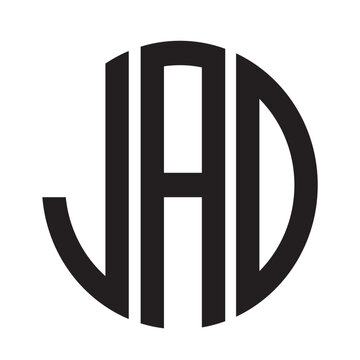  JAD modern elegance and creative logo design .JAD luxurious alphabet design . JAD letter initial logo design.

