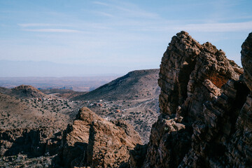 Majestic Tafraoute Peaks Under a Clear Blue Sky – Morocco’s Hidden Gem