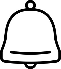 School Bell Outline Icon – Time to Learn