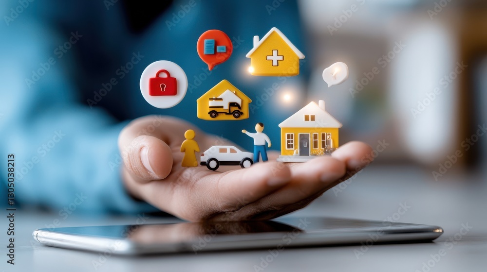 Poster comprehensive digital technology solutions and lifestyle applications displayed on a mobile device s