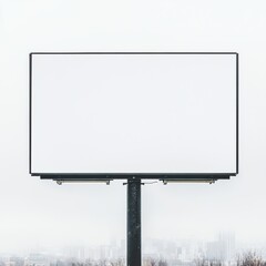 Fototapeta premium Realistic Outdoor Poster Mockup on City Billboard Setting