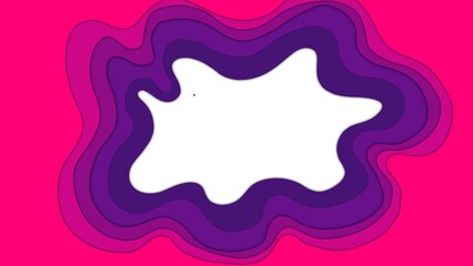 Abstract papercut with empty space 