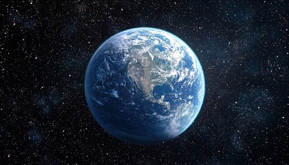 Obraz premium Earth in the Cosmic Night