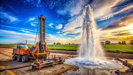 Artesian Well Water Drilling: Groundwater Supply Project