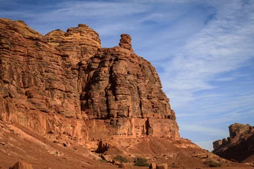 Gordijnen Lion tombs of Dedan view, AlUla, Saudi Arabia © free2trip