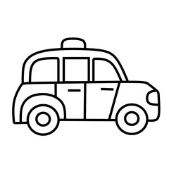 police car vector icon