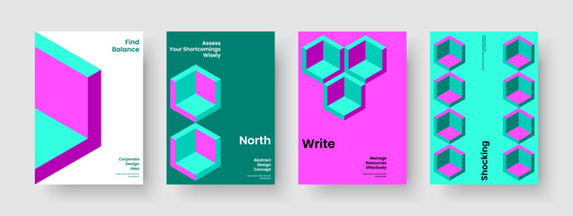 Fototapeta premium Geometric Banner Template. Modern Flyer Design. Abstract Book Cover Layout. Poster. Report. Brochure. Business Presentation. Background. Catalog. Magazine. Portfolio. Journal. Leaflet