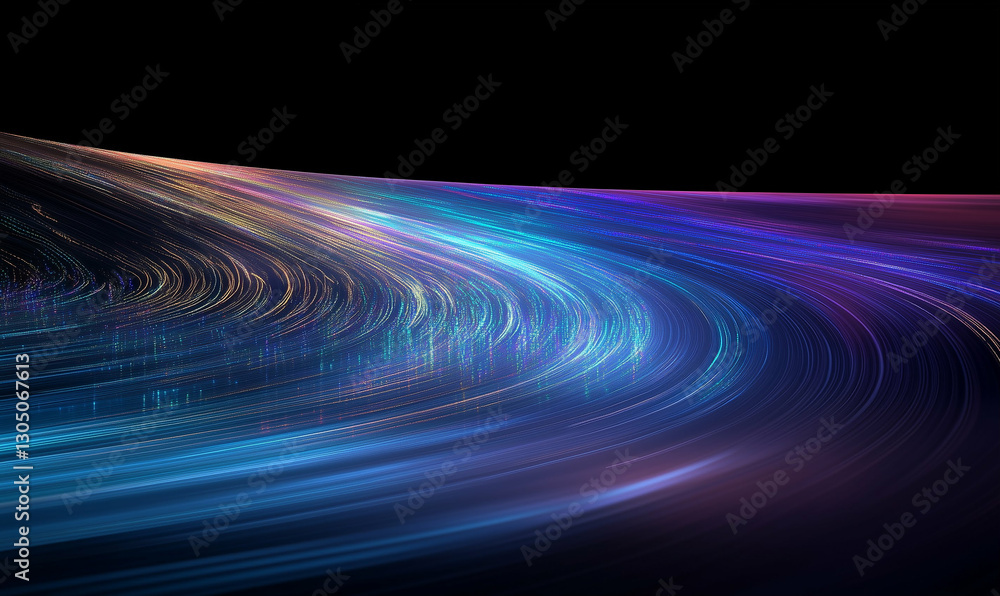 Poster abstract light trails with vibrant colors and dynamic motion. abstract image features light trails w