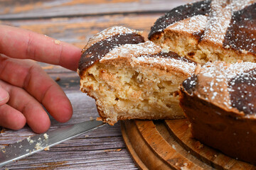 Pastiera Napoletana  is a traditional Italian dessert prepared for Easter festivity in Naples Campania region Italy