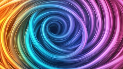 Vibrant swirling colors creating a mesmerizing spiral pattern.