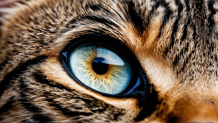 Obraz premium close up of a cat eyes