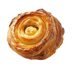 Delectable Danish Pastry: An inviting, golden-brown danish pastry is artfully presented, revealing layers of flaky dough and a sweet, inviting filling.