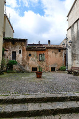 A small square in San Giovanni a Piro, a town in the province of Salerno, Italy.