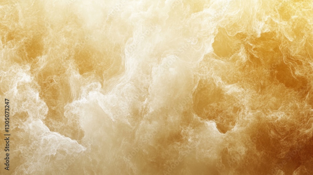 Poster ethereal golden cloudscape abstract background with soft light and dreamy atmosphere, creating a sen