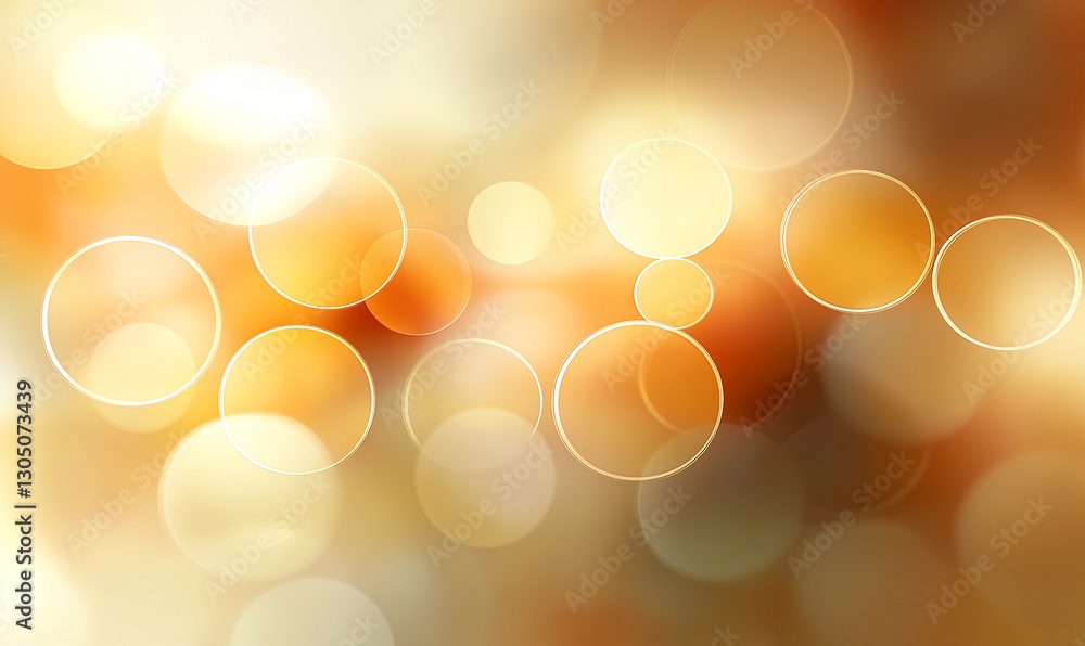 Poster bokeh background with glowing circles and warm colors. abstract bokeh background with blurred lights