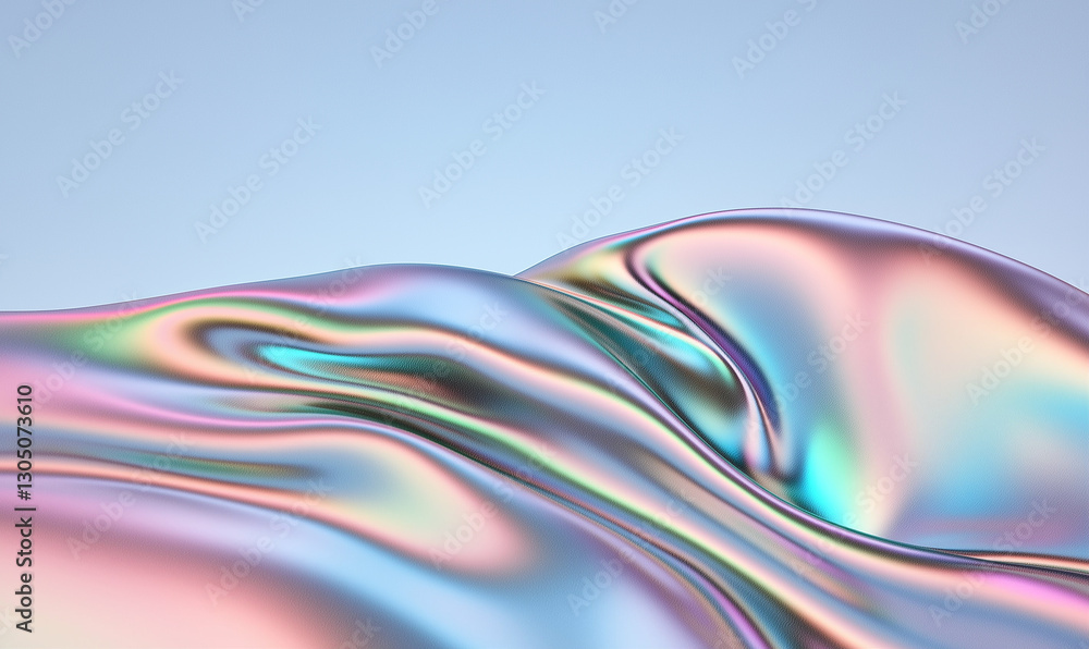Poster iridescent fabric graphic texture abstract background. holographic foil texture with pearlescent sta