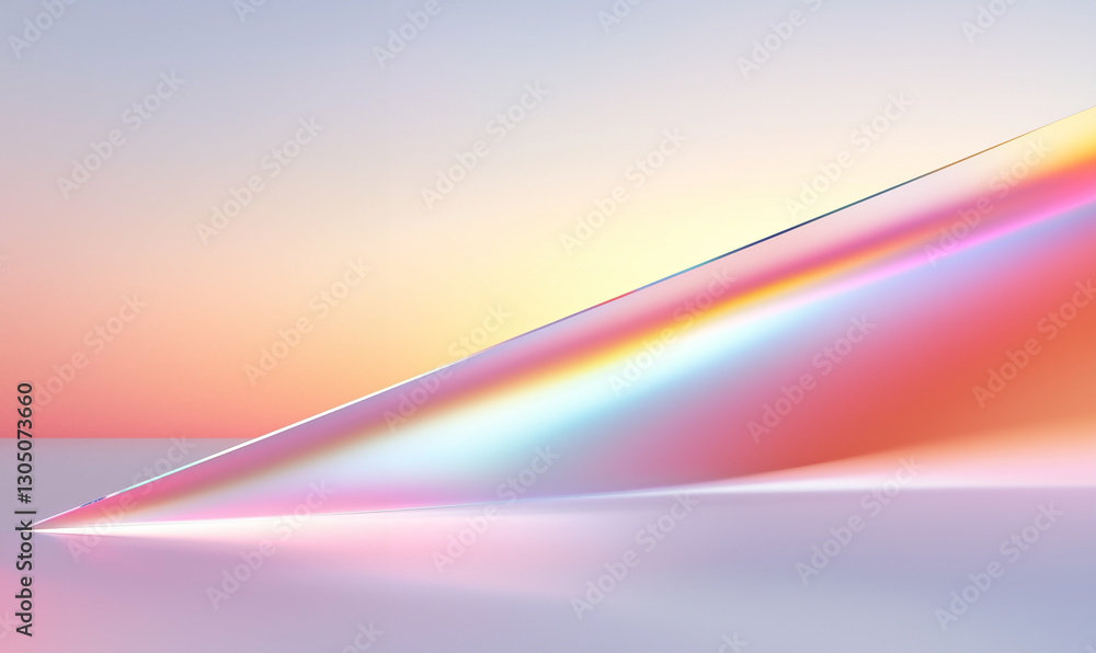 Poster abstract gradient design with holographic effect. gradient abstract background with modern design. a