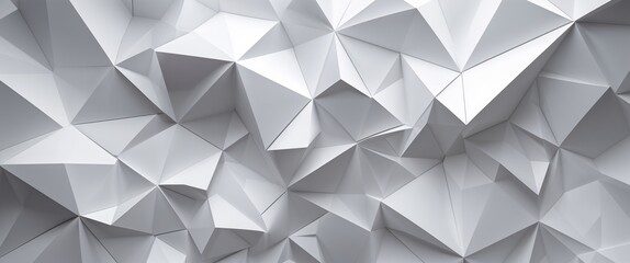 elegant white theme geometric polygons abstract background concept backdrop illustration cartoon