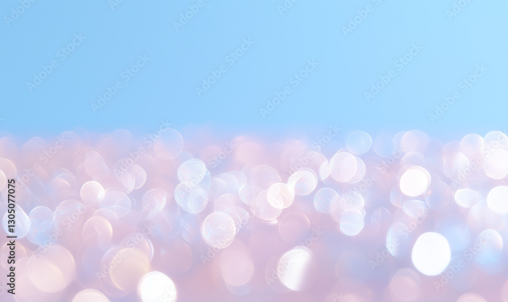 Poster bokeh lights background with soft pastel colors. bokeh lights create a dreamy and magical atmosphere