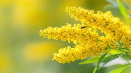 Vibrant golden flowers, close-up view of bright yellow blooms in nature, emphasizing the beauty of springtime flora.
