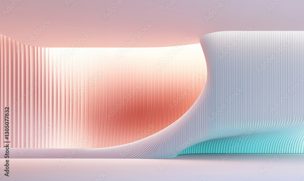 Poster abstract background with vertical lines and curved elements. abstract architectural background with 