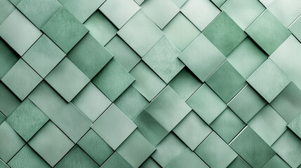 Green Textured Geometric Pattern