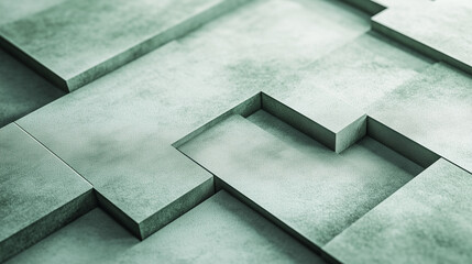 Green Textured Geometric Pattern