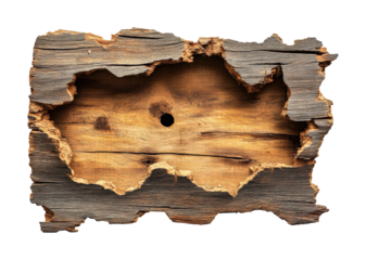 Weathered wood texture nature isolated on transparent background png