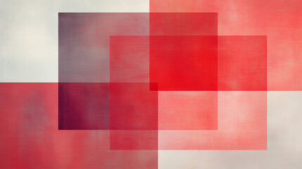 Red Geometric Abstract Tile Pattern