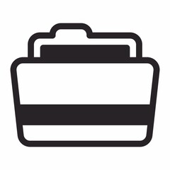 vector briefcase icon