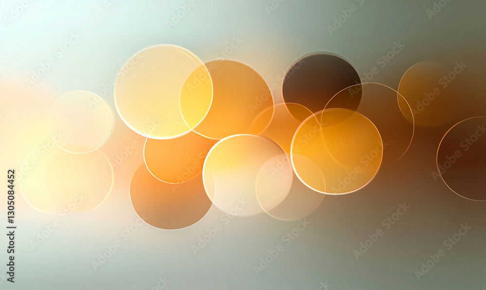 Poster light circles bokeh background. abstract light circles with bokeh effect on a blurred background. go