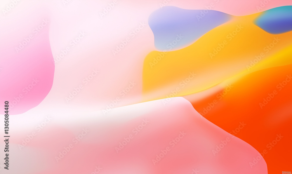Poster abstract background with smooth gradient of pink orange yellow and blue colors. abstract colorful ba